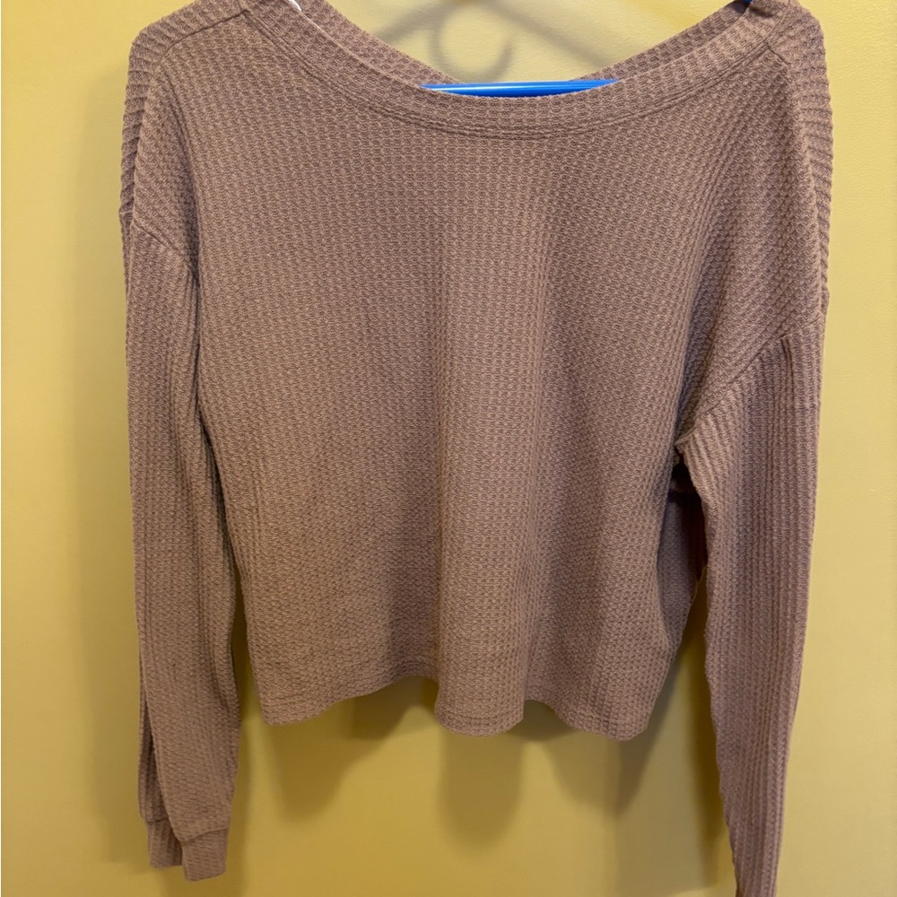 Aeropostale tan cropped top